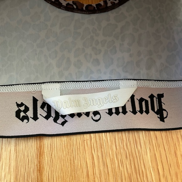 Leopard Print Sports Bra Brown and White - Picture 5 of 7